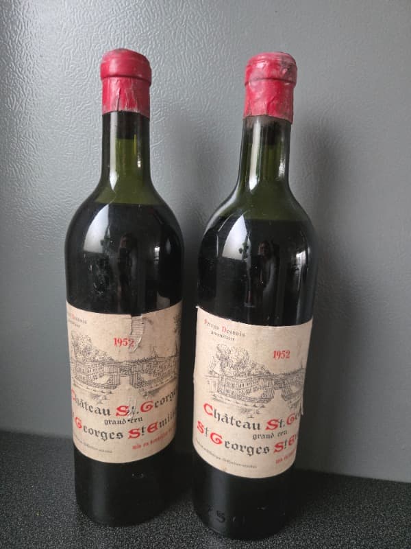 2 x Château Saint Georges, Saint-Émilion Grand Cru, 1952