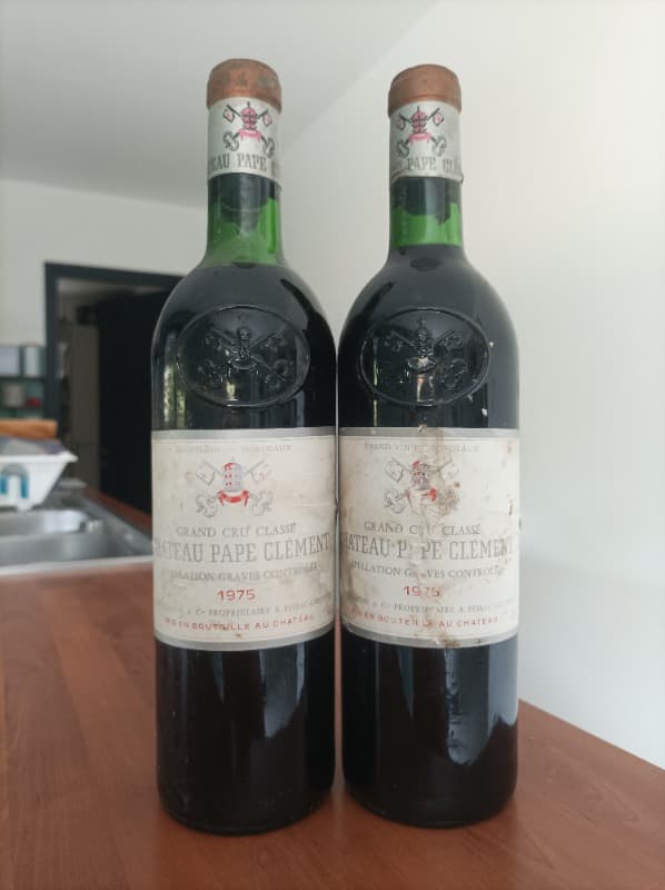 2 x château Pape Clément, Pessac-Léognan, 1975
