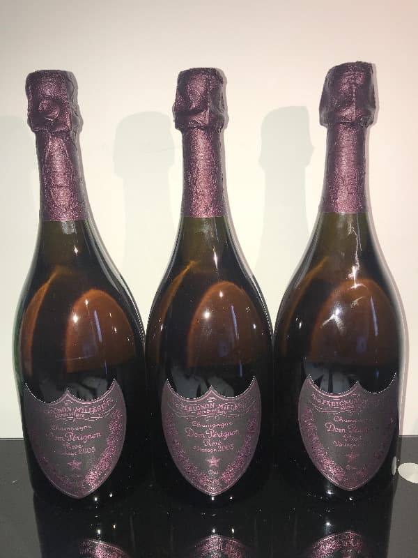 3 x Millésimé Vintage 2005, Dom Pérignon Rosé, Champagne, 2005
