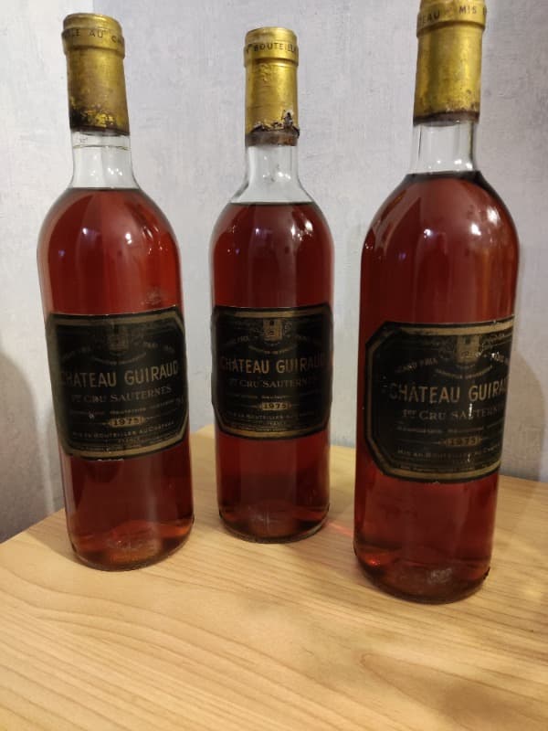 3 x Château Guiraud, Sauternes, 1975