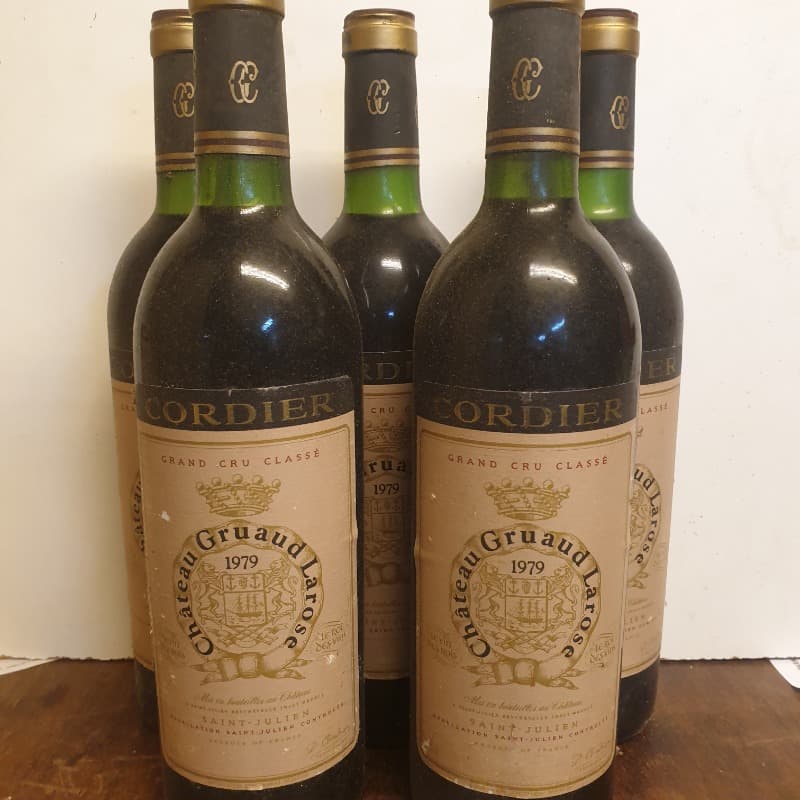 5 x château Gruaud Larose, Saint-Julien, 1979