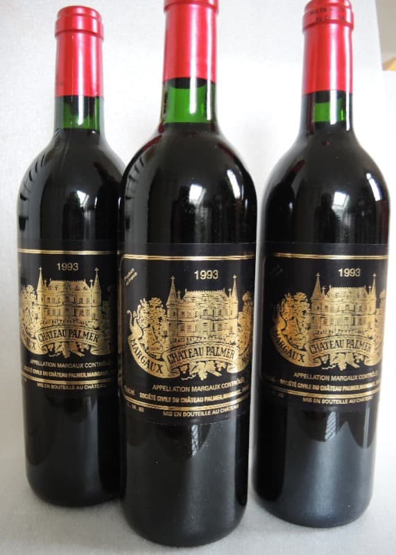 3 x Château Palmer, Margaux, 1993