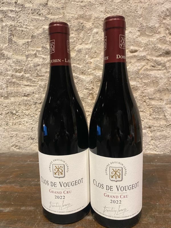 2 x Clos de Vougeot, Grand Cru, domaine Drouhin Laroze, 2022