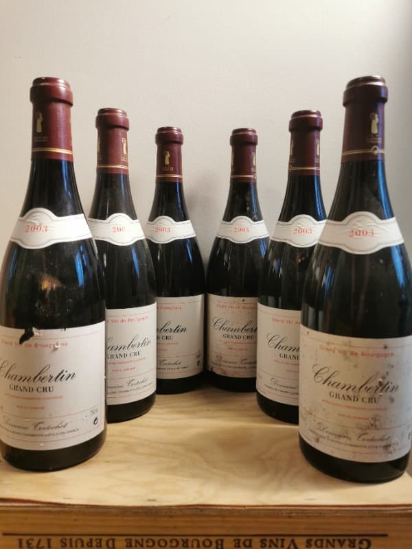 6 x Chambertin, Grand Cru, Domaine Tortochot, 2003