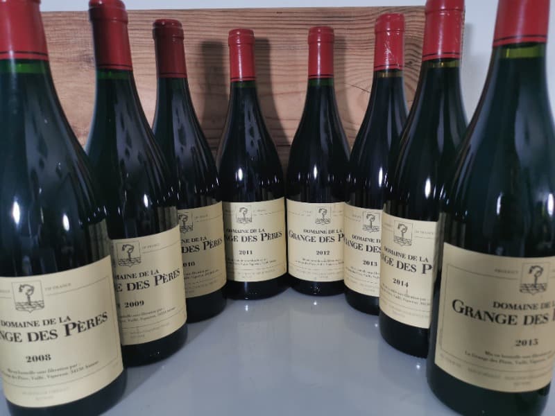 8 x Domaine de la Grange des Pères, Vin de Pays de l'Hérault, verticale 2008=>2015