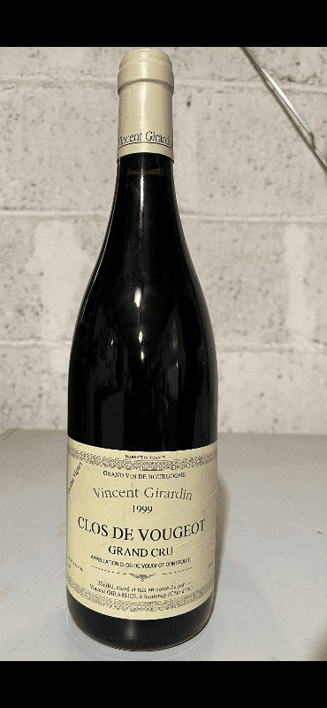 Clos de Vougeot, Grand Cru, Vincent Girardin, 1999
