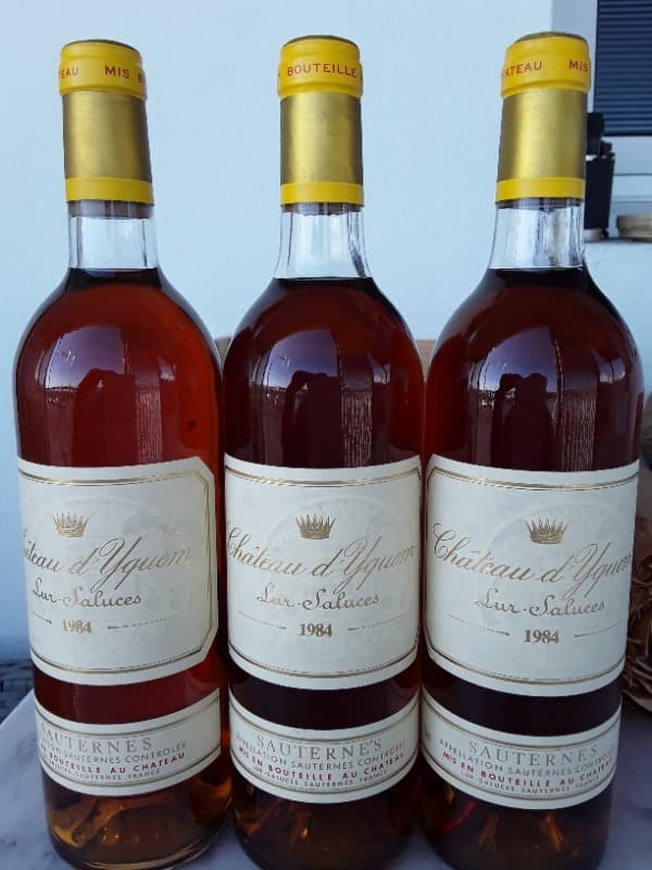 3 x Château d'Yquem, Sauternes, 1984