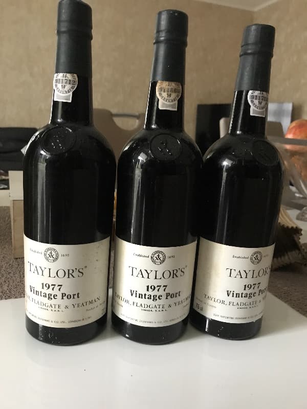 3 x Taylor, Fladgate and Yeatman, Porto, 1977