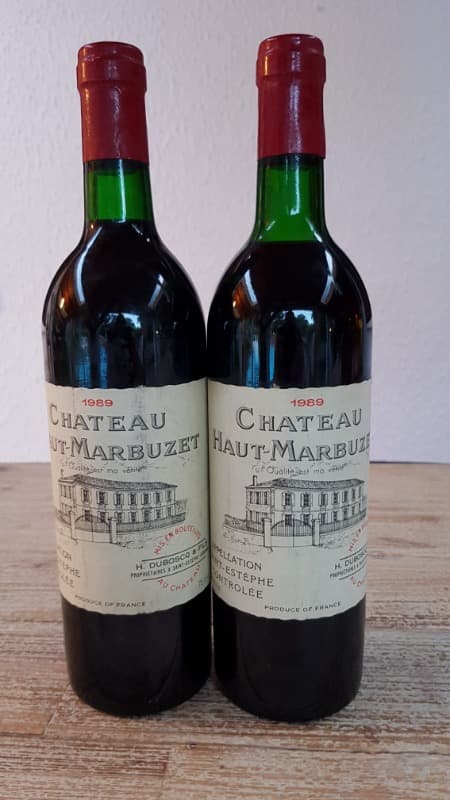 2 x Château Haut-Marbuzet, Saint-Estèphe, 1989