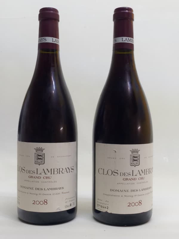 2 x Clos-des-Lambrays, Grand Cru, Domaine des Lambrays, 2008
