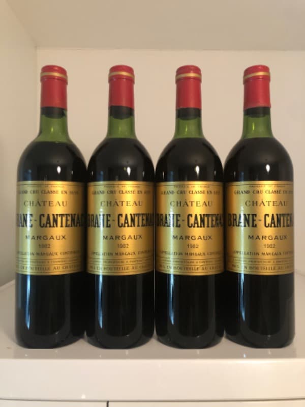 4 x Château Brane Cantenac, Margaux, 1982