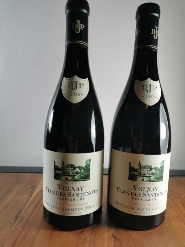 2 x Volnay, 1er cru - Clos des Santenots, Domaine Jacques Prieur, 2016