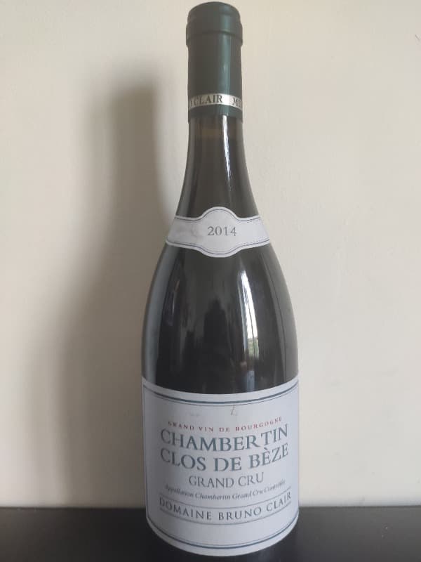 Chambertin-Clos de Bèze, Bruno Clair, 2014