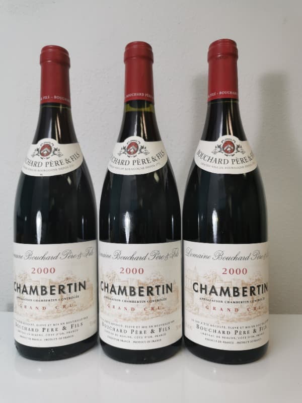 3 x Chambertin, Grand Cru, Domaine Bouchard, 2000