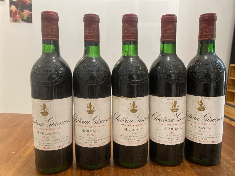 5 x Château Giscours, Margaux, 1976