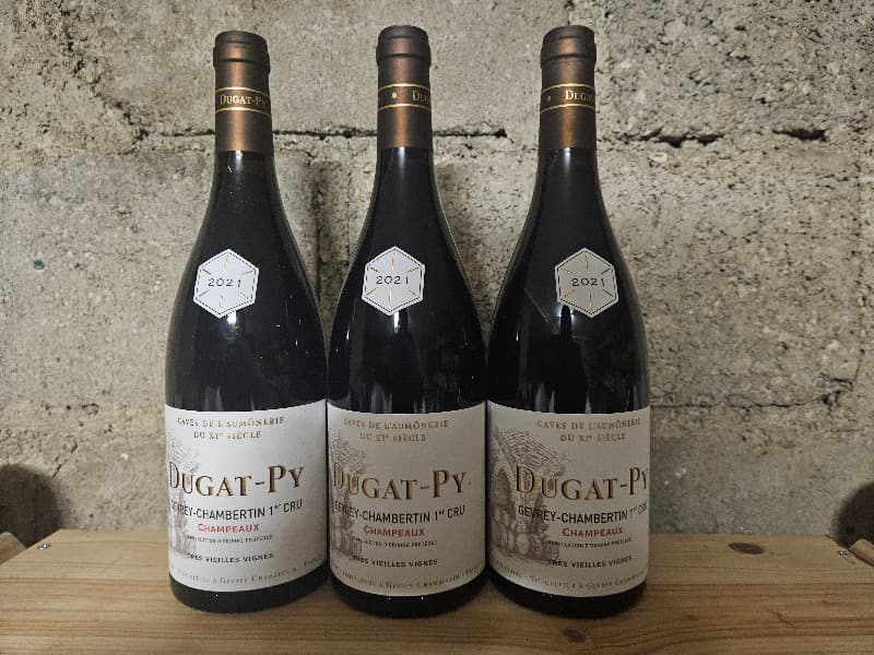 3 x Gevrey-Chambertin, 1er cru - Champeaux Très vieilles vignes, Dugat-Py, 2021