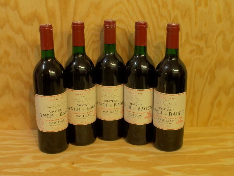 5 x Château Lynch Bages, Pauillac, 1986