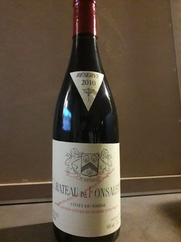 Côtes-du-Rhône, Chateau Fonsalette, 2010