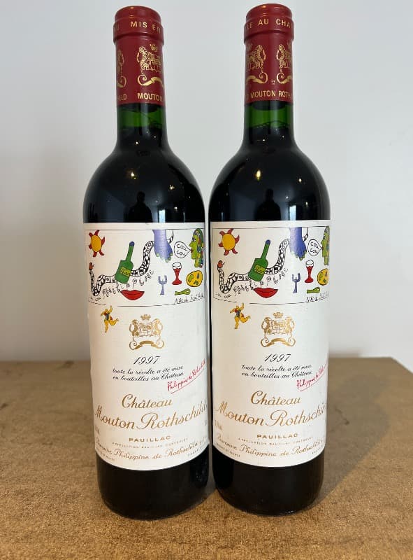 2 x château Mouton Rothschild, Pauillac, 1997