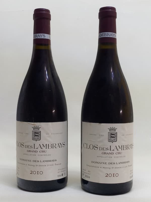 2 x Morey-Saint-Denis, Grand Cru, Clos des Lambrays, Domaine des Lambrays, 2010