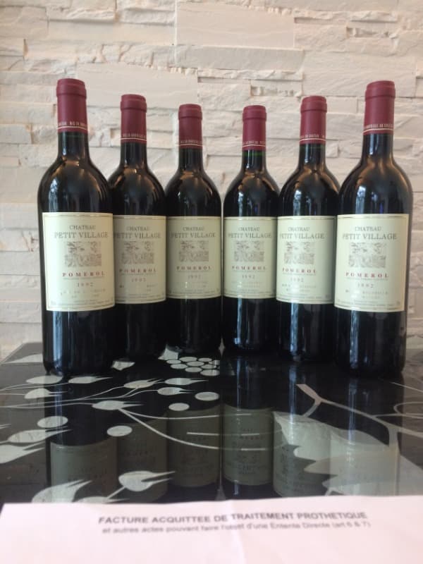 6 x Château Petit Village, Pomerol, 1992