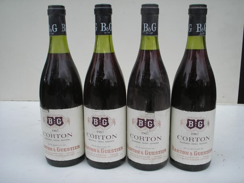 4 x Corton, Barton et Guestier, 1967