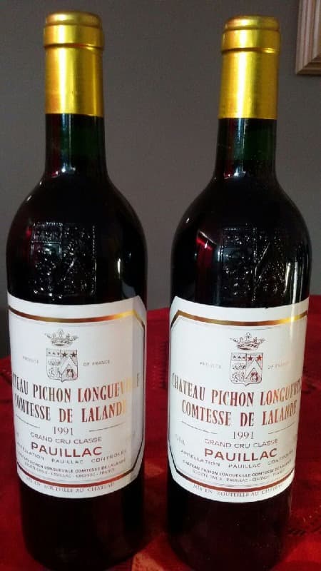2 x Comtesse de Lalande, Pichon Longueville, Pauillac, 1991