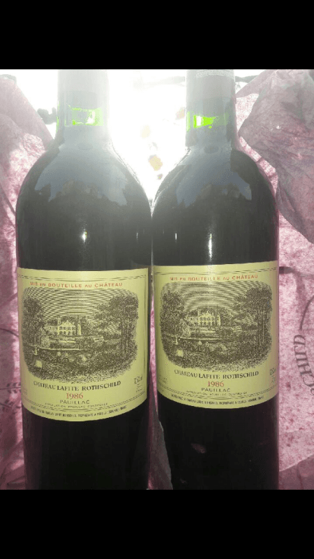2 x château Lafite Rothschild, Pauillac, 1986