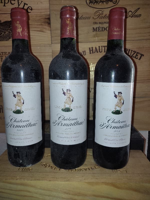 3 x château d'Armailhac, Pauillac, 2004