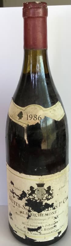 Nuits-Saint-Georges, 1er cru La Richemone, Pernin Rossin, 1986