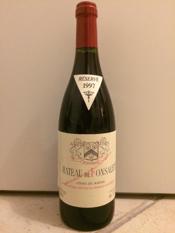 Côtes-du-Rhône, Château de Fonsalette (Rayas), 1997