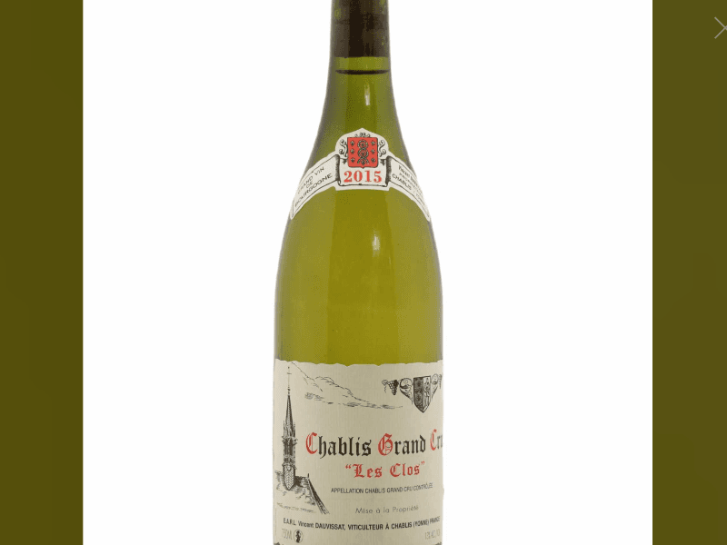 Chablis Grand Cru, Les Clos, Vincent Dauvissat, 2015