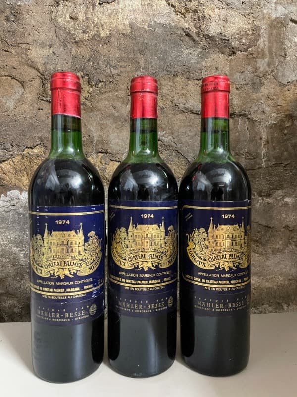 3 x Château Palmer, Margaux, 1974