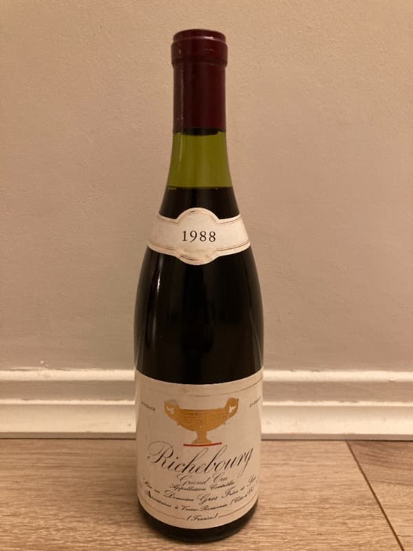 Richebourg, Grand cru, Domaine Gros Frère et Soeur, 1988