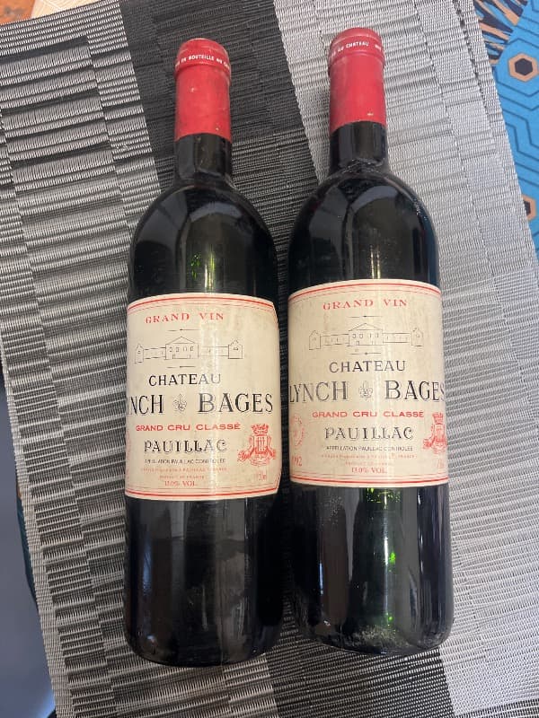 2 x Château Lynch Bages, Pauillac, 1992