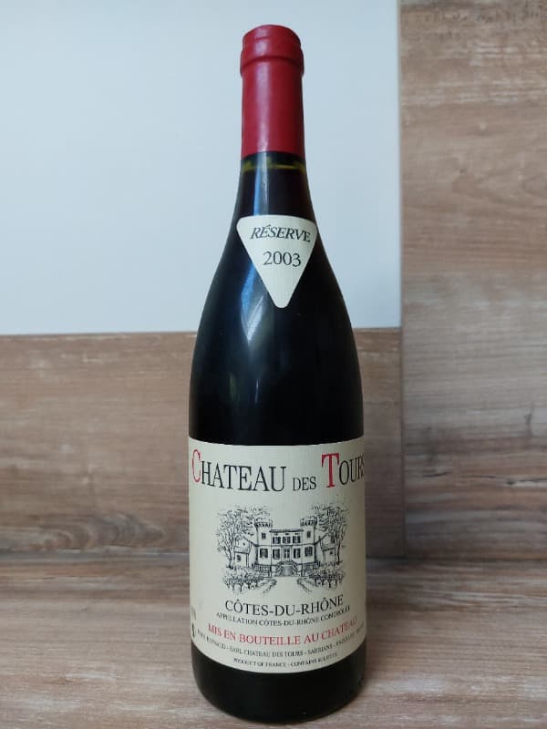 Côtes-du-Rhône, château des Tours, 2003