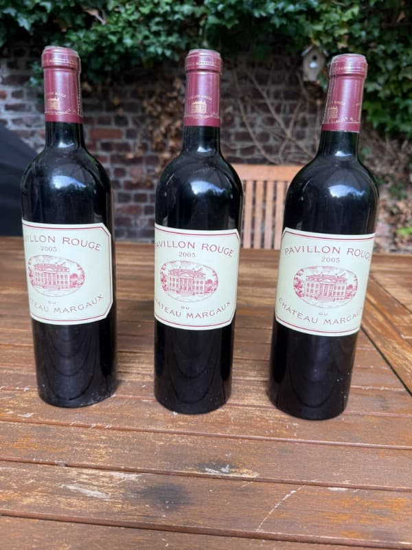 3 x Pavillon Rouge, château Margaux, Margaux, 2005