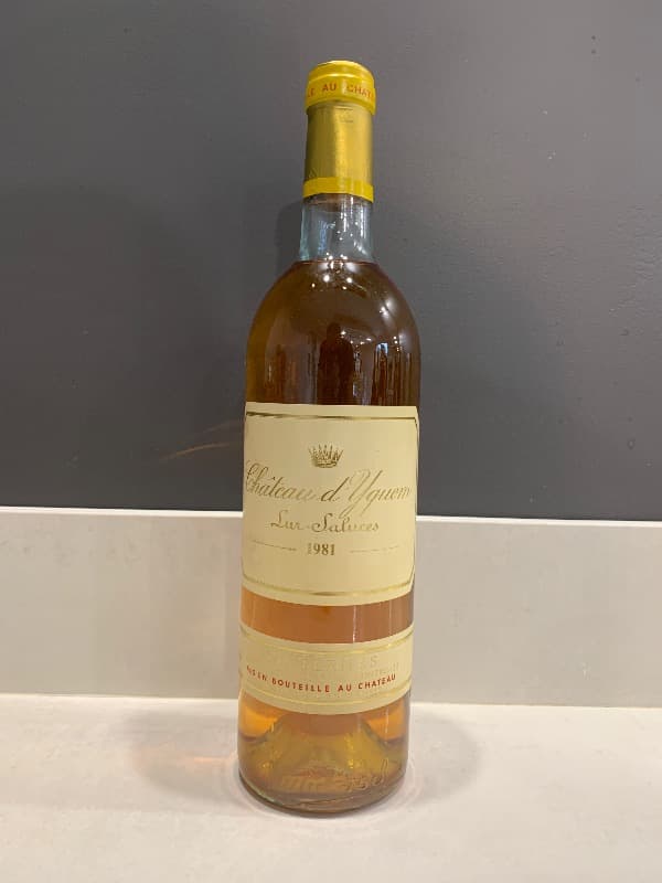 Château d’Yquem, Sauternes, 1981