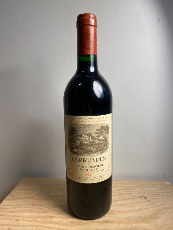 Carruades de Lafite, Château Lafite Rothschild, Pauillac, 1989