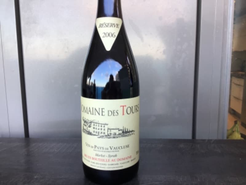 Vin de Pays du Vaucluse, Merlot -Syrah, Domaine des Tours, 2006