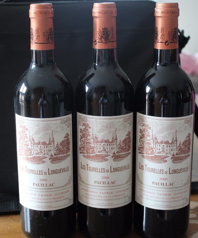 3 x Les Tourelles de Longueville, Pauillac, 2000