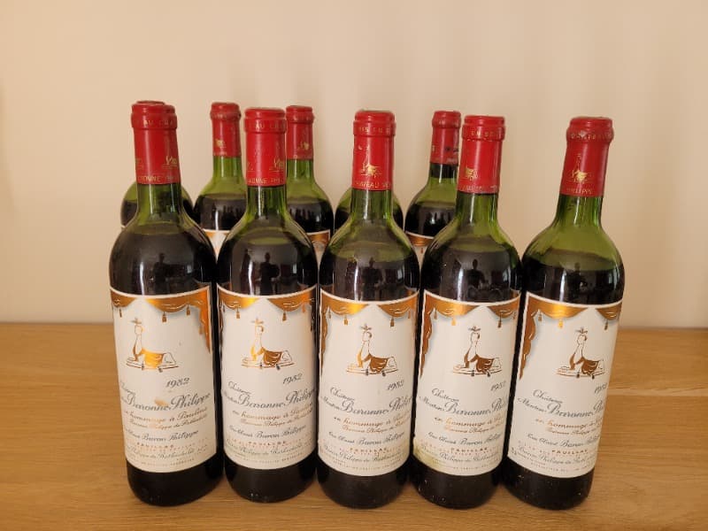 6 x Château Mouton Baronne Philippe, Pauillac, 1982