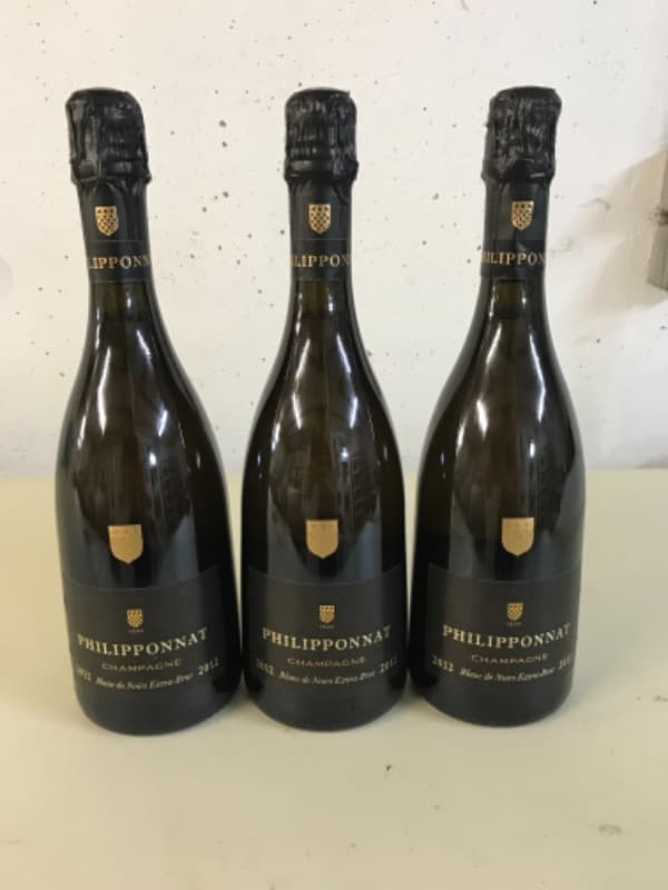 3 x Blanc de noir, Philipponnat, Champagne, 2012