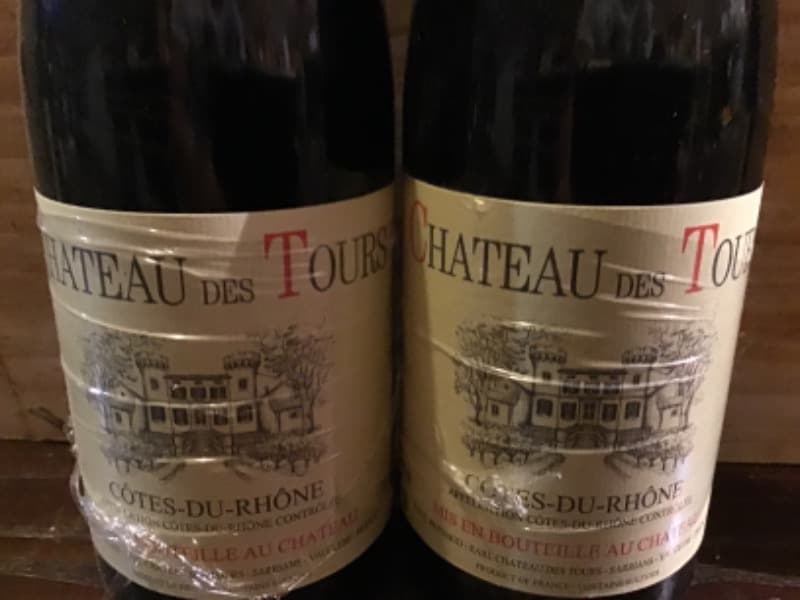 2 x Côtes-du-Rhône, Réserve, Château des Tours, 2021
