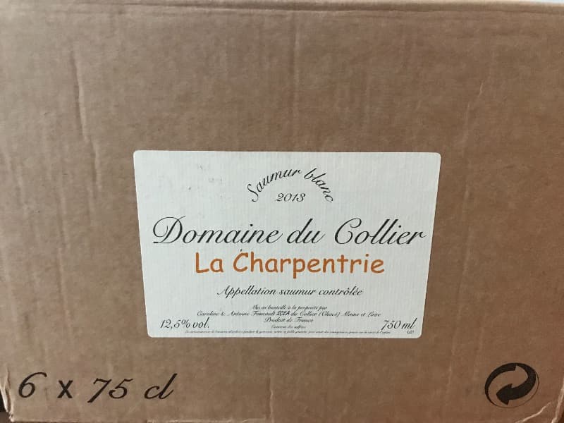 6 x La Charpentrie, Saumur Champigny blanc/white, Domaine Du Collier Antoine Foucault, 2013