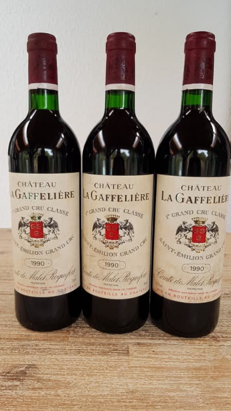 3 x Château La Gaffelière, Saint-Émilion Grand Cru, 1990