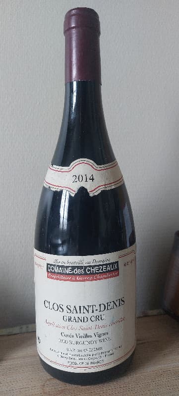 Clos-Saint-Denis, Cuvée Veilles Vignes Centenaires, Domaine des Chezeaux (Mise Domaine Ponsot), 2014