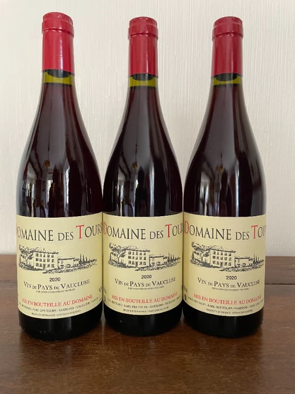 3 x Vin de Pays du Vaucluse, Domaine Des Tours, 2020