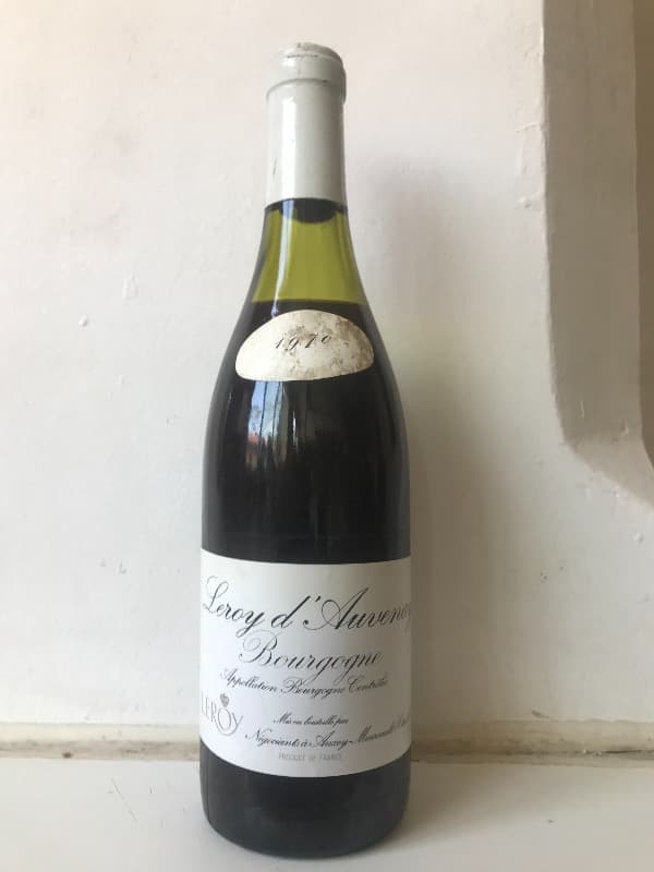 Bourgogne, Domaine Leroy d’Auvenay, 1970