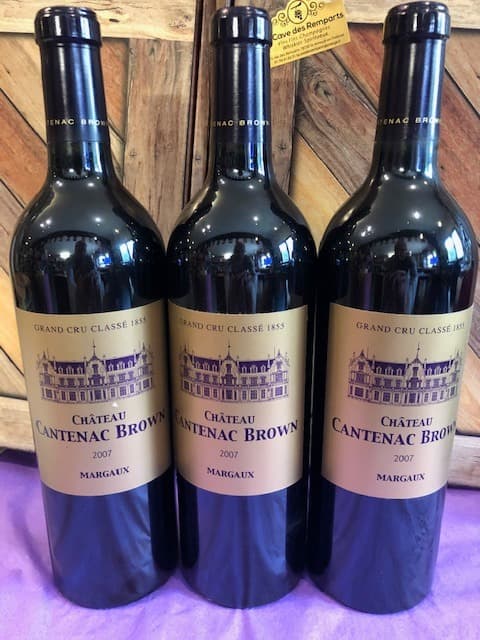 3 x Grand cru classé, Château CANTENAC BROWN, Margaux, 2007